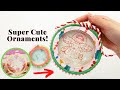 Snow Hoop Ornaments ☃️ Low-Sew Christmas Crafts