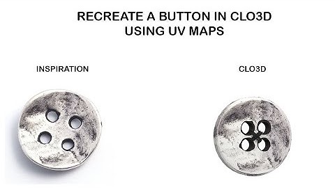 How to recreate original button texture using UV maps in CLO3D