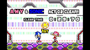 Sonic Advance 3 - Cyber Track 2: 29"70 (Amy + Sonic) (Speed Run)