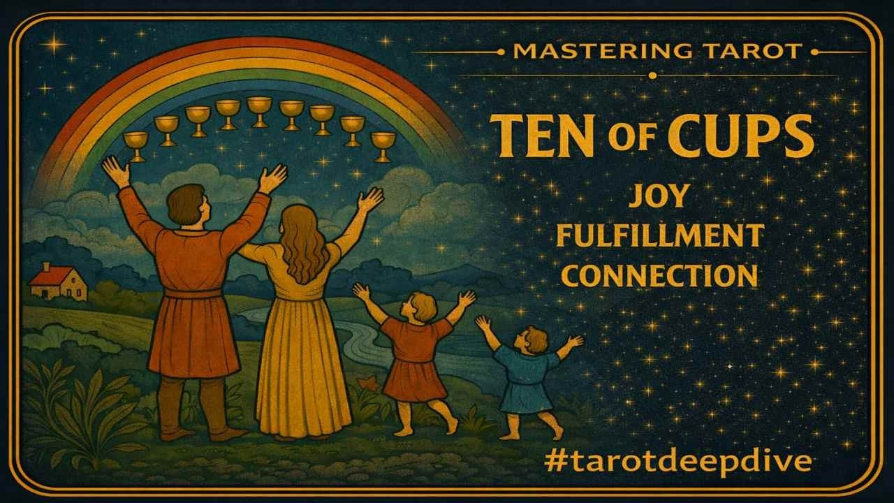 The Ten of Cups: The Rainbow of True Fulfillment ✨ #mrcosmic #tarotdeepdive thumbnail