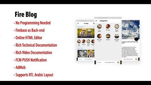 Fire Blog | Android Blog or News App Source Code with Firebase Back-end