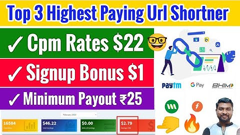 Top 3 Highest Paying Url Shortner In 2023 | Highest Cpm Ad Network | Best Url Shortner - SmartHindi