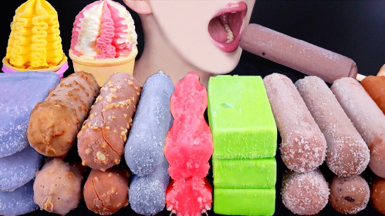 ASMR CHOCOLATE ICE CREAM NUTELLA DESSERT MUKBANG 초콜릿 아이스크림 먹방 チョコレートアイスクリーム 咀嚼音 EATING SOUNDS