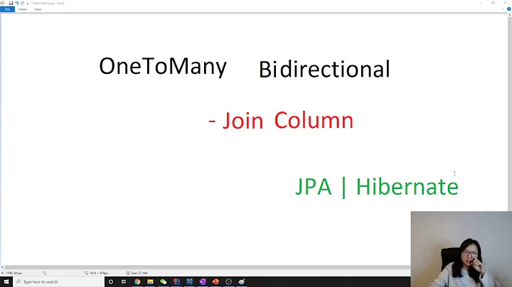Association Mapping - One-To-Many Bidirectional Join column