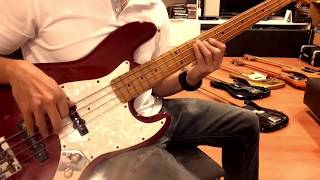 Diggin'On Jame Brown(Bass Cover) Tower Of Power - May Patcharapong Resimi