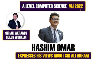 Hashim Omar | Sir Ali Akram | A Level Computer Science (9618) P1 | Guess worked | 7th time in a row