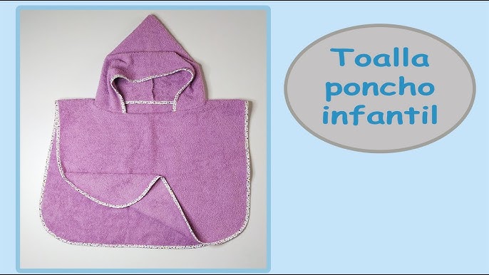 Tutorial: Cómo hacer una toalla de baño para bebé con capota