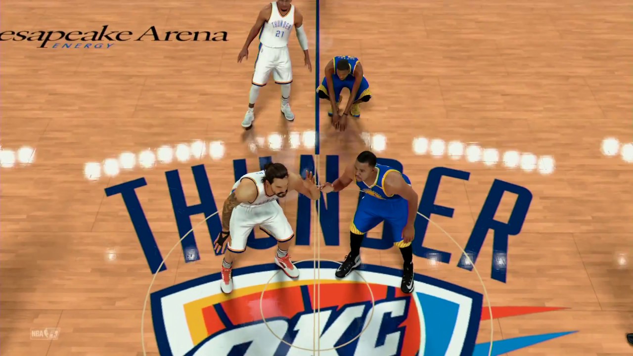NBA 2K17 (PS4) Golden State Warriors vs Oklahoma City Thunder Full Game Simulation Nation