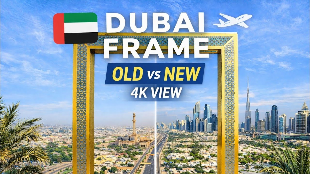 Dubai Frame 🇦🇪 | Breathtaking Old vs New Dubai Views in 4K