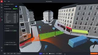 Traffic flow simulation