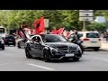 Supercars in hamburg  gold gallardo m4 drift albanians  supercar madness