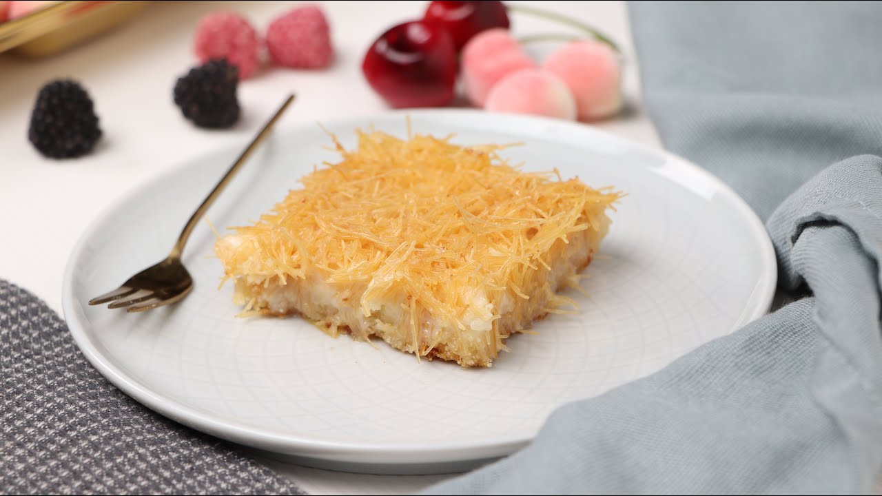 بسبوسة بالكنافة | طريقة مبتكرة وشهية جداً لتحضير البسبوسة 😍👌