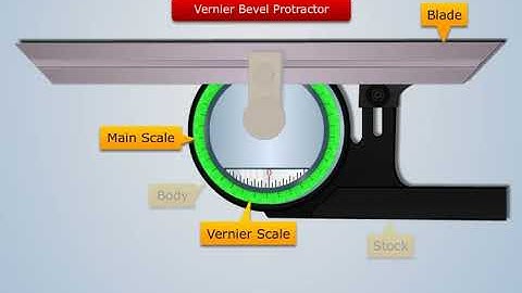 Vernier Bevel Protractor | Mechanical Measurement & Metrology