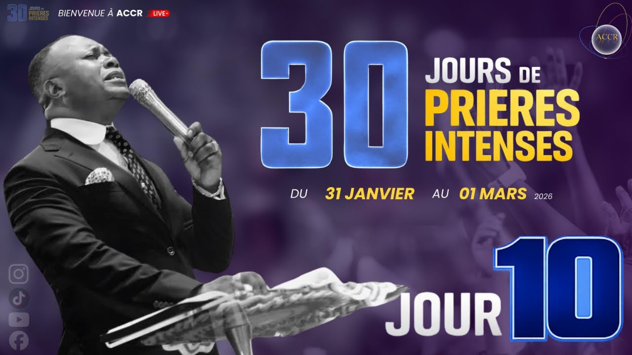 30 JOURS DE PRIÈRES - JOUR 10 I LUNDI 10 FÉVRIER 2026 I ÉVANGÉLISTE JP MAKANZU