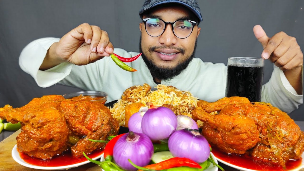 EATING SPICY 2 WHOLE CHICKEN ROAST WITH MUTTON BIRYANI , 5 KG FULL