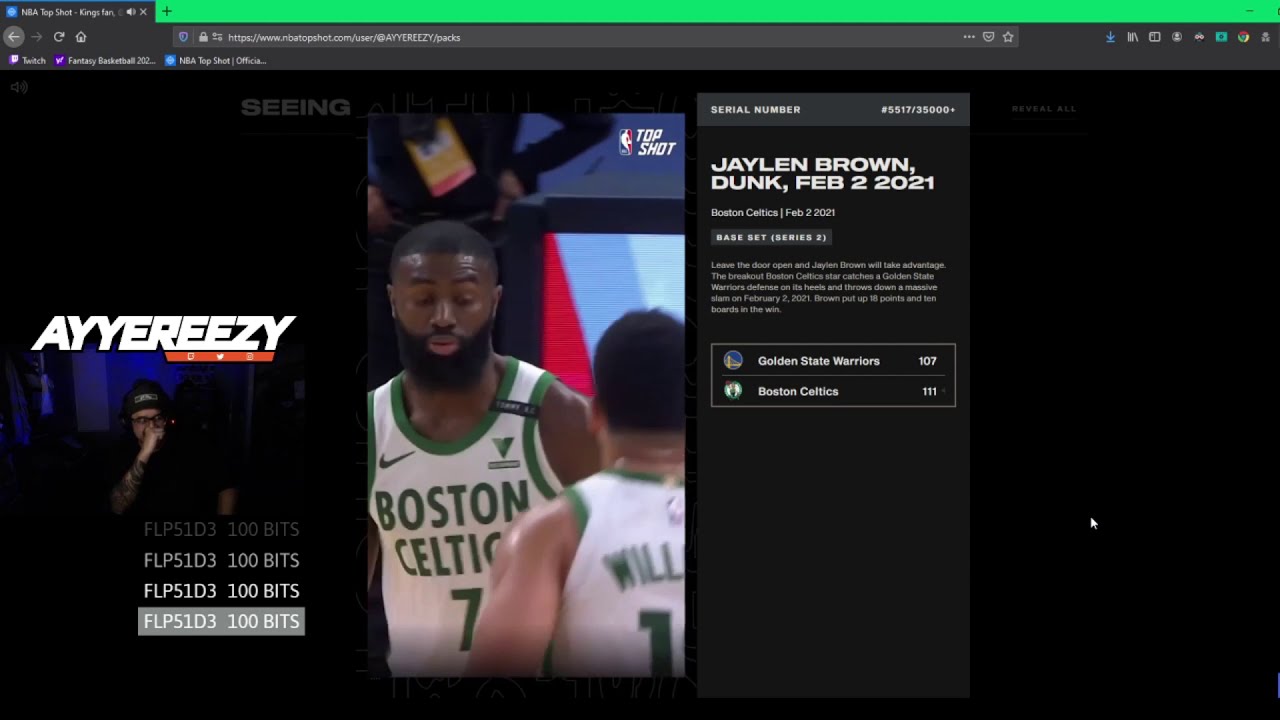 FIRST NBA TOP SHOT OPENING!! SEEING STARS!!!!