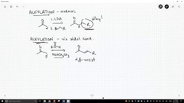net enolate alkylation through the aldol condensation