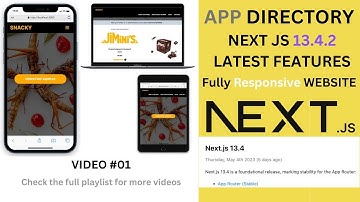 Next JS 13 Project: Create a fully responsive website using Next JS 13 and Tailwind - VIDEO 01