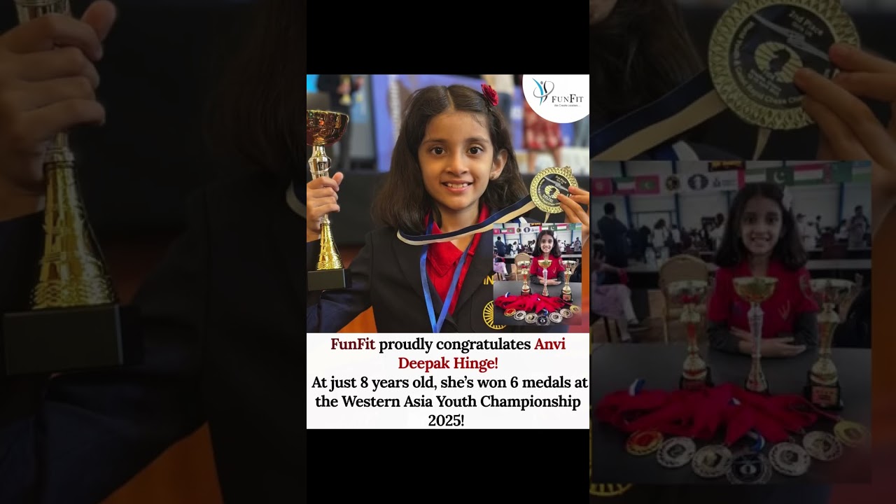 8-Year-Old Anvi Wins 6 Medals at Chess Championship! 