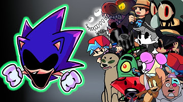 FNF Final Escape(Vs Sonic.EXE 3.0) But Different Characters Sing It🎵 Everyone (FINAL ESCAPE)