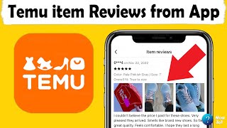 How to get Temu item reviews and ratings from the App screenshot 4
