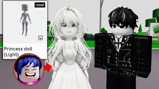 ลองใช้ตัวละครมาใหม่ เจ้าหญิงติดแกลม! ปรากฎว่า.. | Roblox 🏡 Princess doll Brookhaven screenshot 1