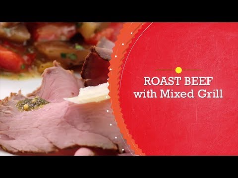 Roast beef with mix grill