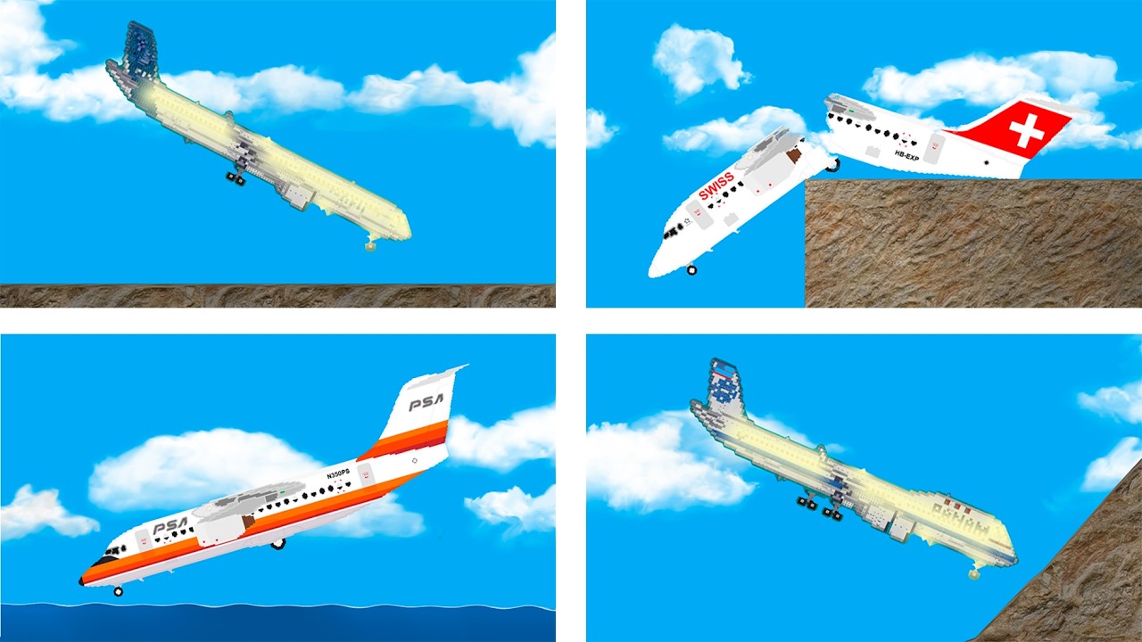 I Crashed Different Planes... And This Is What Happened | Floating Sandbox