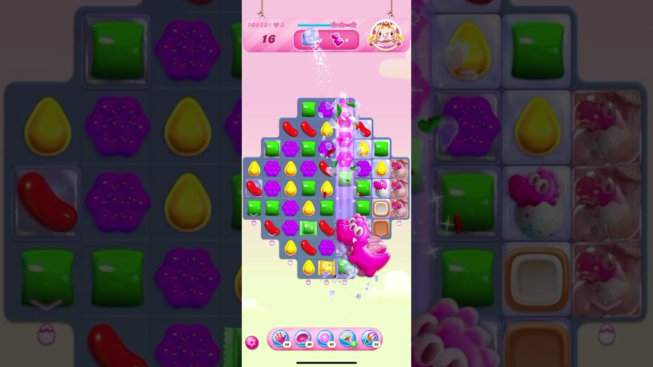 Candy Crush Saga lvl 10833; No Booster; 3 Stars; 29 Moves