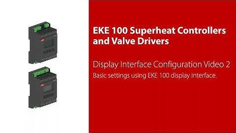 EKE 100 configuration | Basic settings