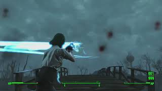 Automatic Tesla Cannon in Fallout 4 (Glitched Weapon Showcase) @lokundjoside