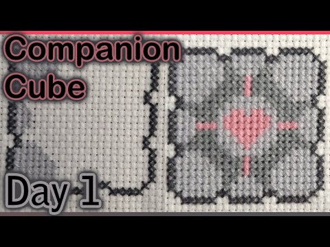 Flosstube - Companion Cube Day 001