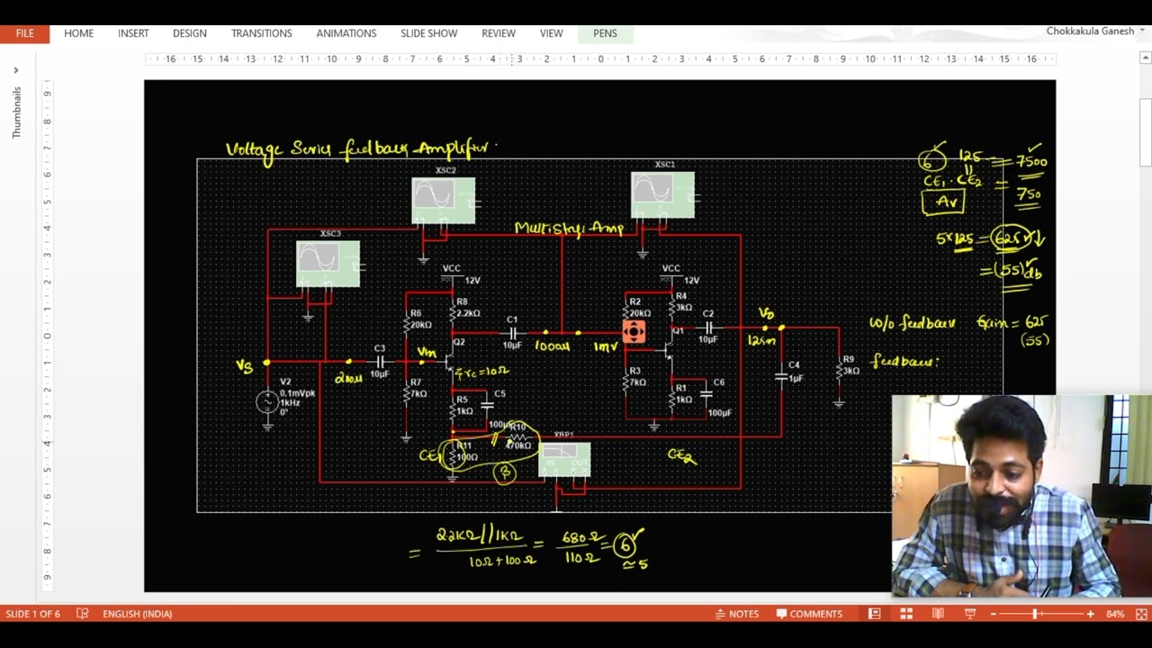 Multisim Tutorial-8 Voltage series Feedback amplifier part-1