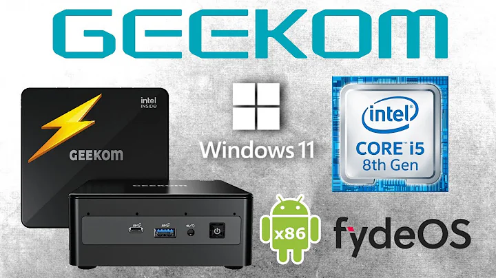 ¡Increíble! Mini PC GEEKOM IT8: Intel Core i5, Windows 11, Android X86, FydeOS