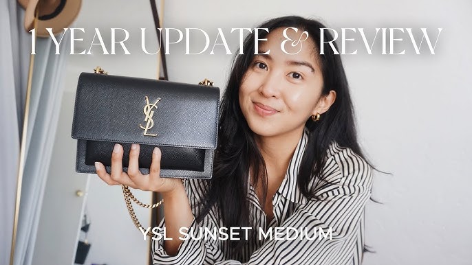 YSL Saint Laurent Sunset Bag Review 2023  Classic Forever Bag?  #saintlaurent #ysl 