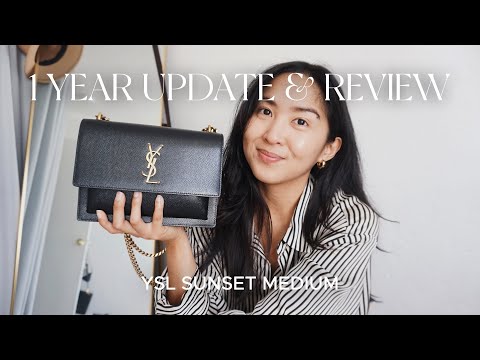 YSL Sunset Coated Bark Leather / 1 year update & review 