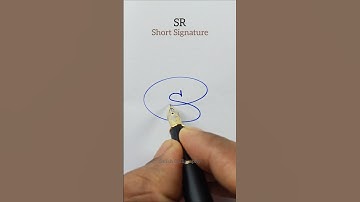 SR Short Signature #shorts #signature #satishcalligraphy