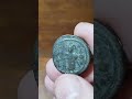 Arabbyzantine bronze fals c ah 1450 635660 standing caliph type damascus mint coin monedas