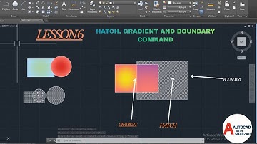 Lesson 6 | Hatch, Gradient & Boundary Command in AutoCAD | Master Drawing Area Like a Pro!