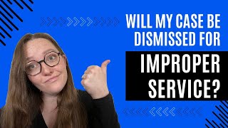Will My Debt Lawsuit be Dismissed for Improper Service? | Expert Legal Tips from an Attorney by SoloSuit – Win Your Debt Collection Lawsuit 171 views 1 month ago 4 minutes, 4 seconds