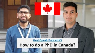 How to do a PhD in Canada? | with Osama Ansari | Saskatchewan University | GeekSpeak Podcast # 5