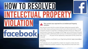 How to resolved Intelectual Violation on Facebook