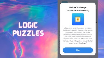 Logic Puzzles - February 1: Car Insurance Day | Game Walkthrough