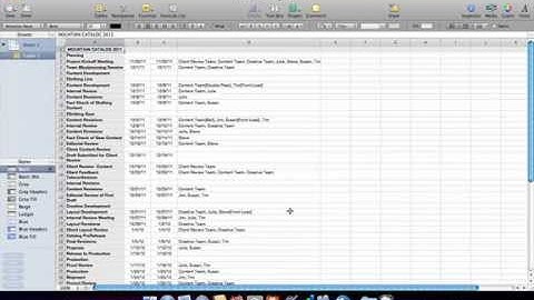 Exchanging data with spreadsheets - FastTrack Schedule 10 for Mac Tutorial