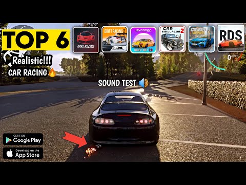 Top 6 Realistic Racing Games | Sound Test | Android/iOS | Best Car Racing Games For Android 2023