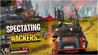spectating HACKERS and CHEATERS in Apex Legends ranked
