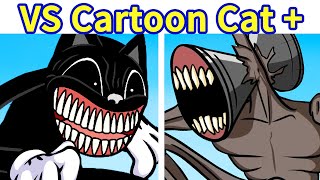 Friday Night Funkin': VS Cartoon Cat (Siren Head, Cartoon Dog) FULL HORROR + Cutscene [FNF Mod/HARD]