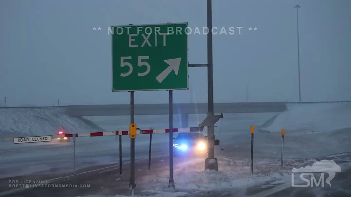 12-13-2022 Rapid City, SD - Whiteout conditions, I-90 closure