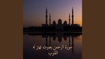 سورة الرحمن بصوت تهتز له القلوب