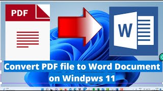 How to convert PDF file to Word document on Windows 11,  in SUPER EASY! way #pdftowordconverter screenshot 3